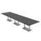 Skutchi Designs 45 in W, 165.75 in L, 29 in H, Engineered Wood Top, Grey HAR-REC-48x168-DOU-ASIANNIGHT - alternate 1
